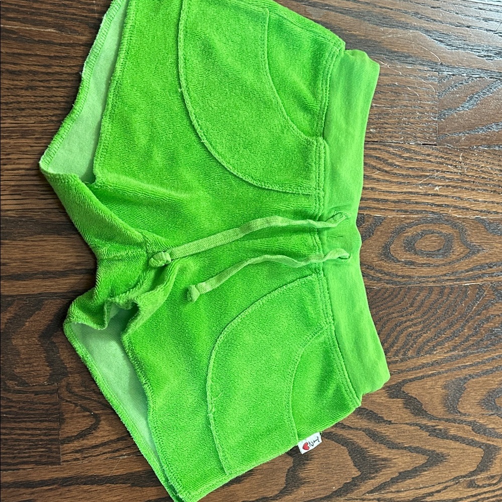 T2love Lime Green Terry Cloth Apparel